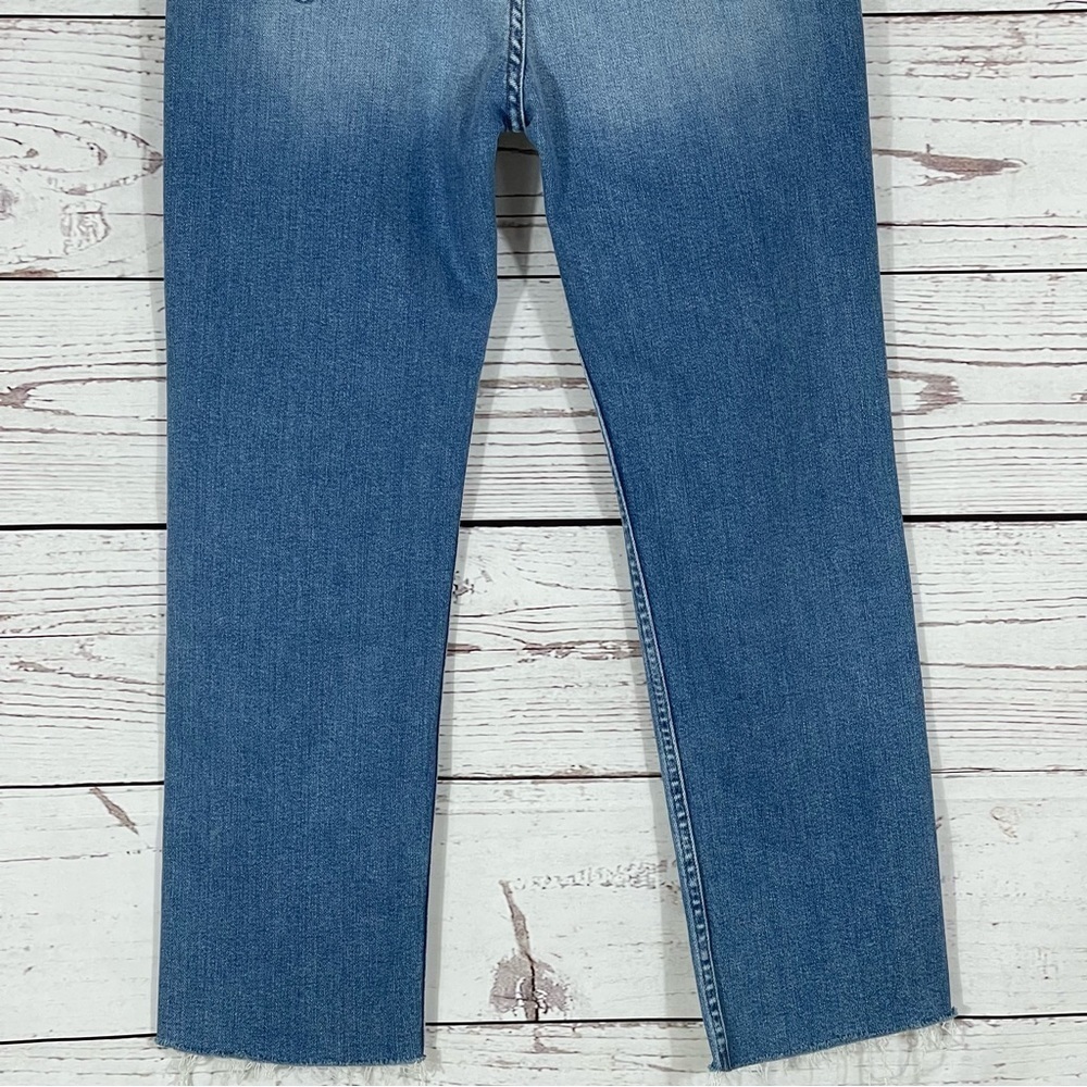 MOTHER High Waisted Rider Ankle Fray Jeans - Party Like A Pirate - Sz - 32 - Picture 6 of 12